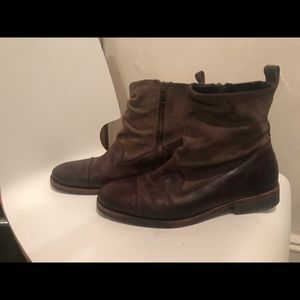 Two tone all saints leather boots